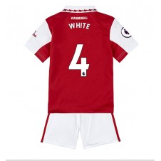 Arsenal Benjamin White #4 Hemmaställ Barn 2022-23 Korta ärmar (+ Korta byxor)